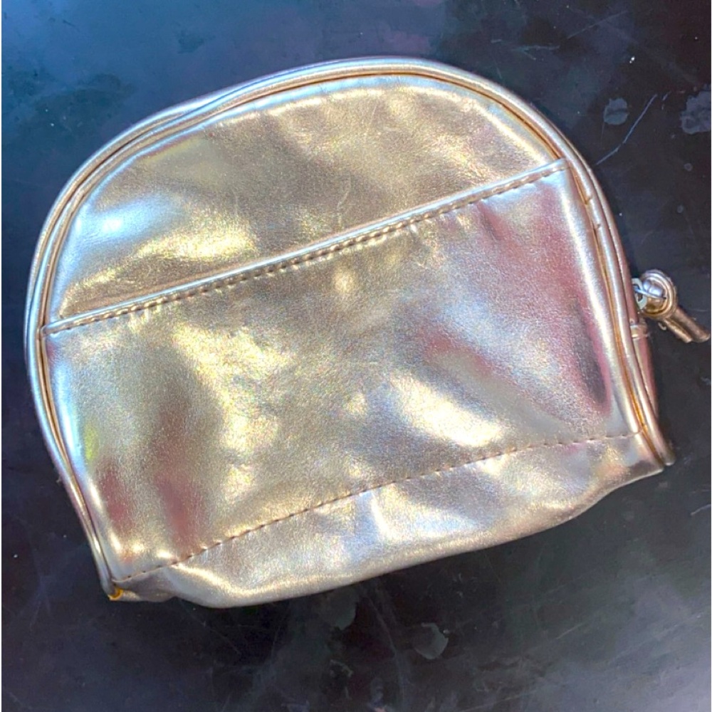 Tanish/Gold handbag , Stylish bag small enough for makeup , phone , Etc